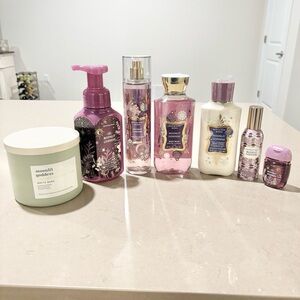 7 pc Set Bath & Body Works Moonlit Goddess Bundle | Mist, Wash, Lotion, Candle